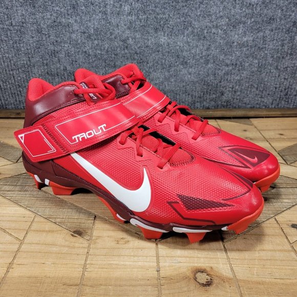 Nike Other - Nike Force Trout 8 Keystone Baseball Cleats CZ5911 616 Red/White Men's Size 14